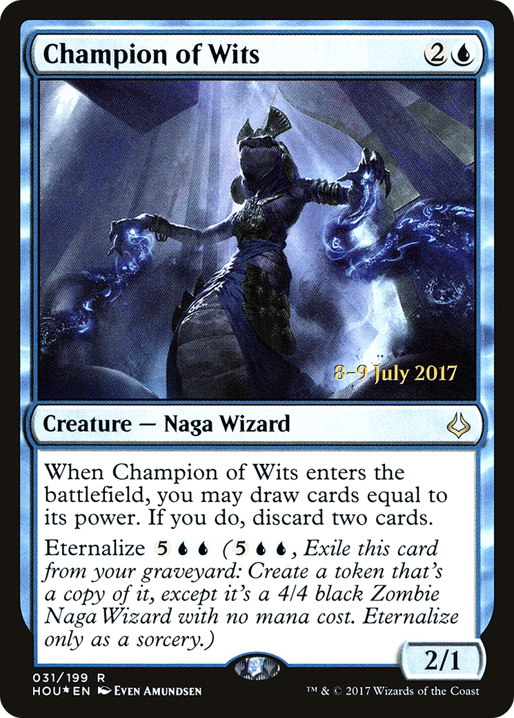Champion of Wits (031) Foil - Hour of Devastation Promos