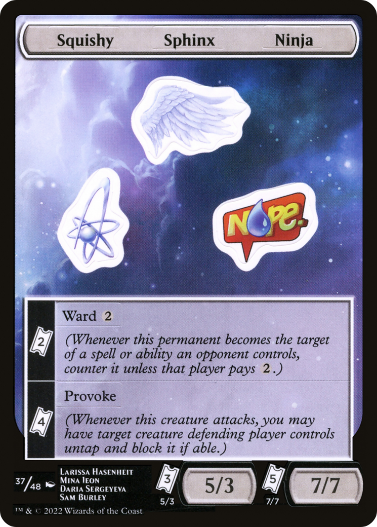 Squishy Sphinx Ninja (037) - Unfinity Sticker Sheets