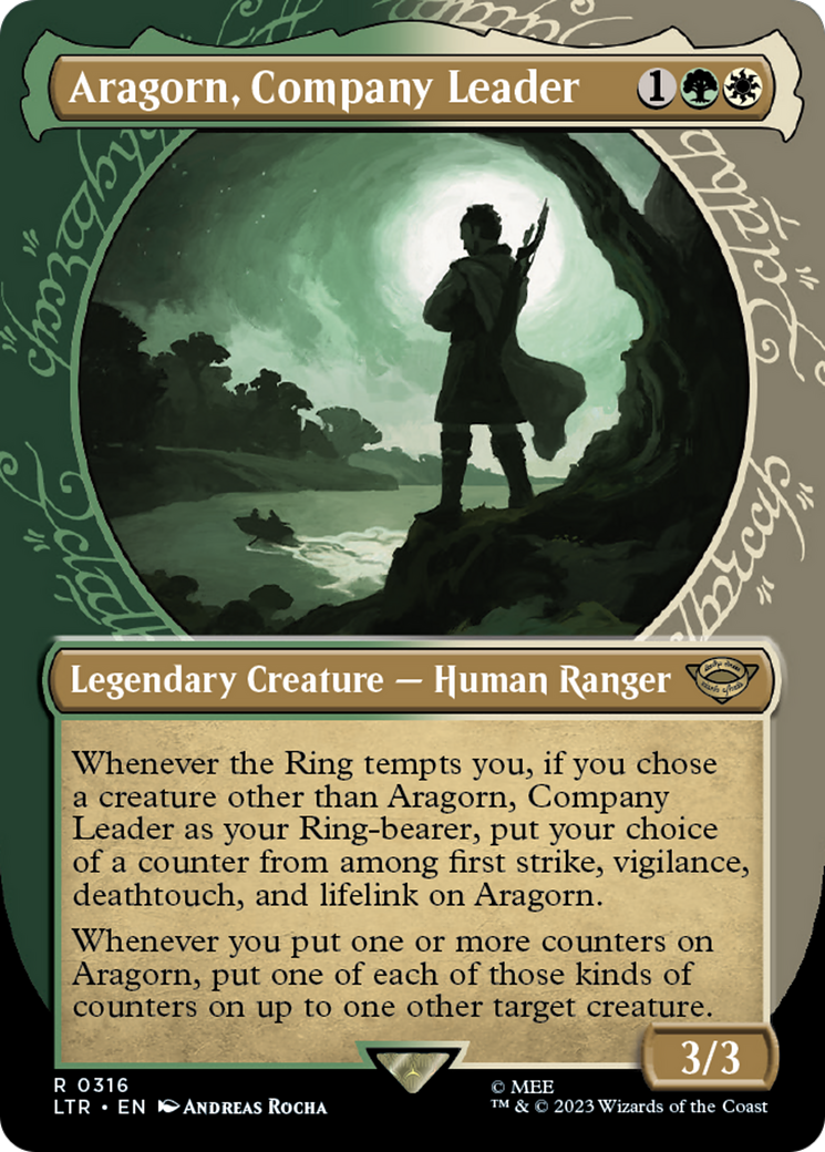 Aragorn, Company Leader (Showcase) (316) Foil - The Lord of the Rings: Tales of Middle-earth