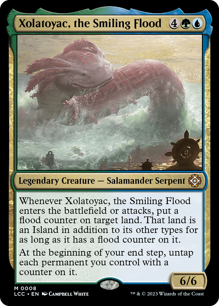 Xolatoyac, the Smiling Flood (008) Foil - The Lost Caverns of Ixalan Commander