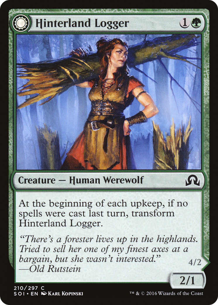 Hinterland Logger (210) Foil - Shadows over Innistrad