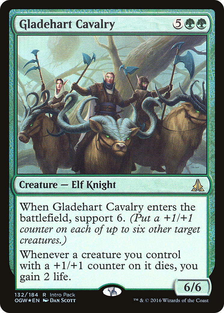 Gladehart Cavalry (132) Foil - Oath of the Gatewatch Promos