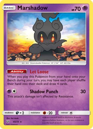 Marshadow (45) Reverse Holofoil - Shining Legends
