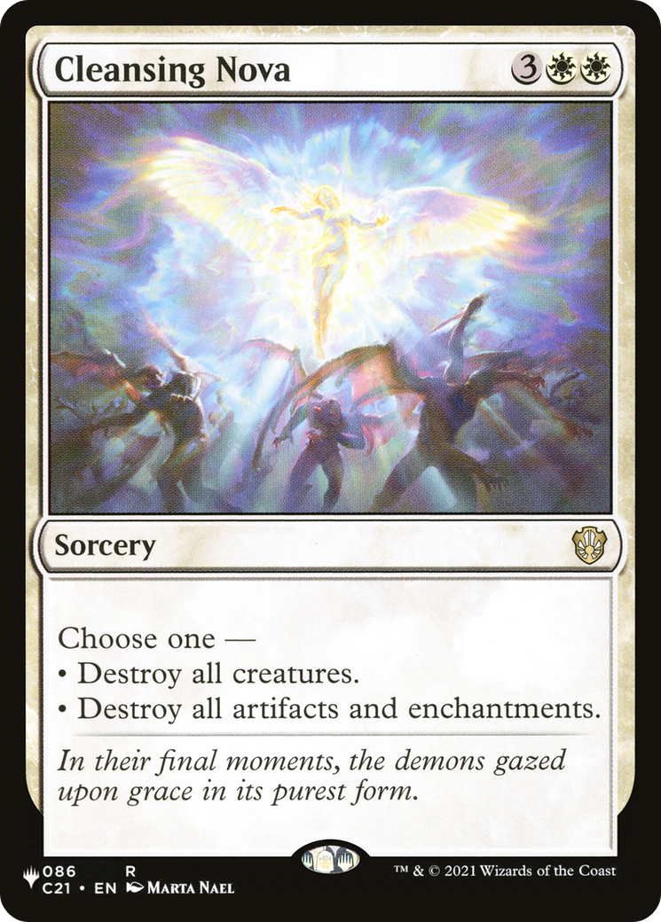 Cleansing Nova (C21-86) - The List