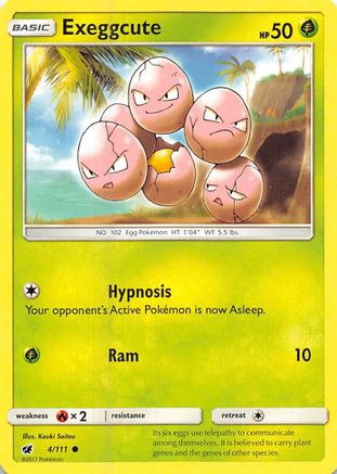 Exeggcute (4) Reverse Holofoil - Crimson Invasion