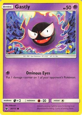 Gastly (36) Reverse Holofoil - Crimson Invasion