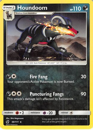 Houndoom (59) Reverse Holofoil - Crimson Invasion