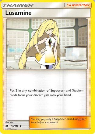 Lusamine (96) Reverse Holofoil - Crimson Invasion