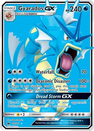 Gyarados GX (Full Art) (101) Holofoil - SM Crimson Invasion