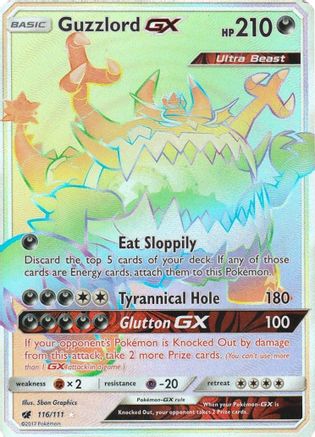 Guzzlord GX (Secret) (116) Holofoil - Crimson Invasion