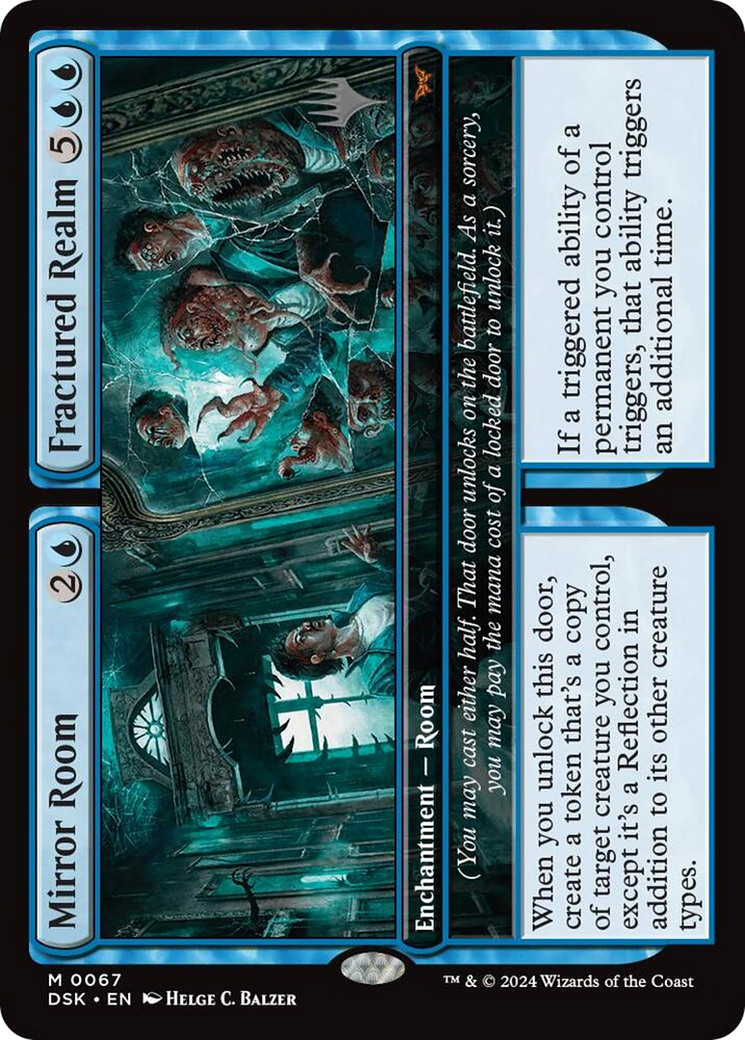 Mirror Room // Fractured Realm (067) Foil - Duskmourn: House of Horror Promos