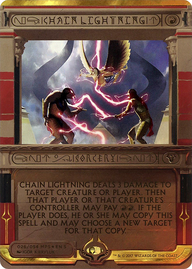 Chain Lightning (026) Foil - Amonkhet Invocations