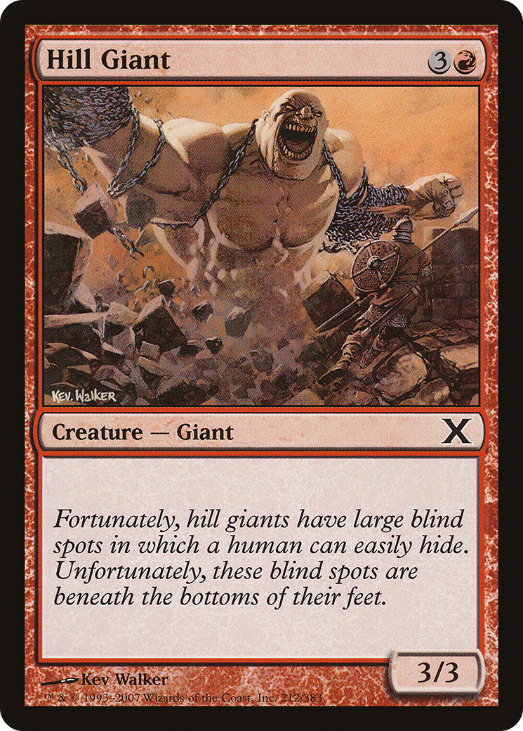 Hill Giant (212) Foil - Tenth Edition