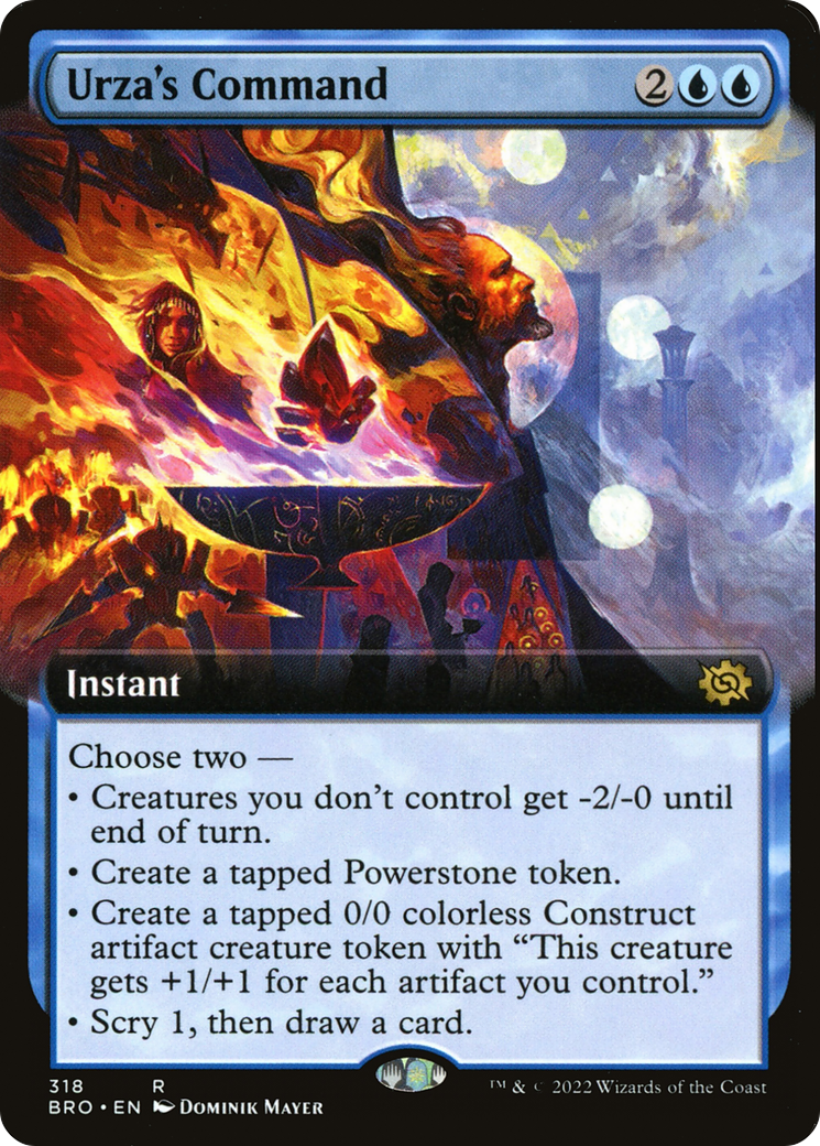 Urza's Command (Extended Art) (318) Foil - The Brothers' War