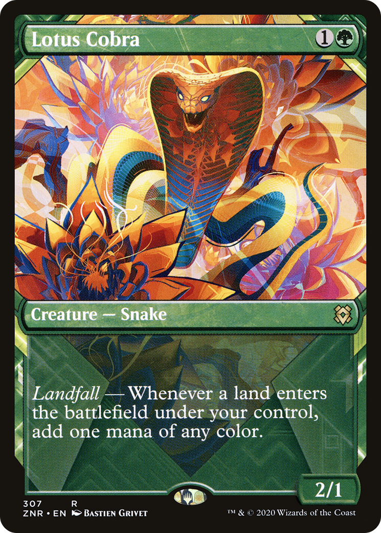 Lotus Cobra (Showcase) (307) Foil - Zendikar Rising