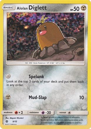 Alolan Diglett - 9/12 (9) Holofoil - McDonalds Promos 2017