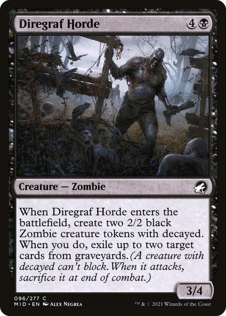 Diregraf Horde (096) Foil - Innistrad: Midnight Hunt