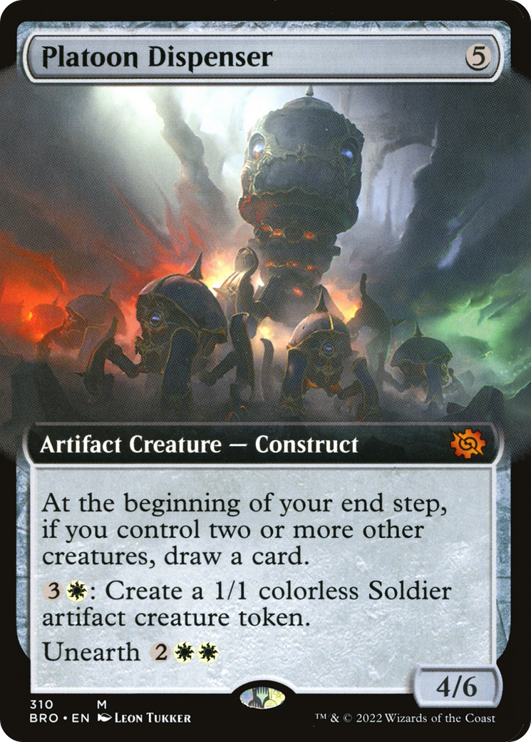 Platoon Dispenser (Extended Art) (310) Foil - The Brothers' War