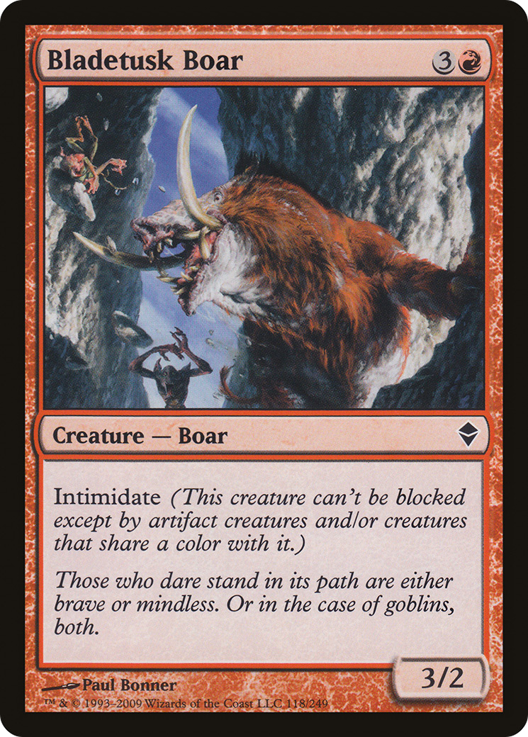 Bladetusk Boar (118) Foil - Zendikar