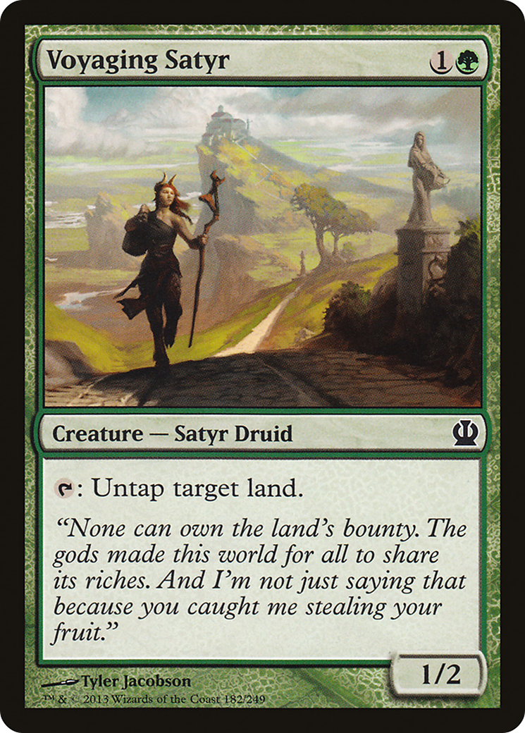 Voyaging Satyr (182) Foil - Theros