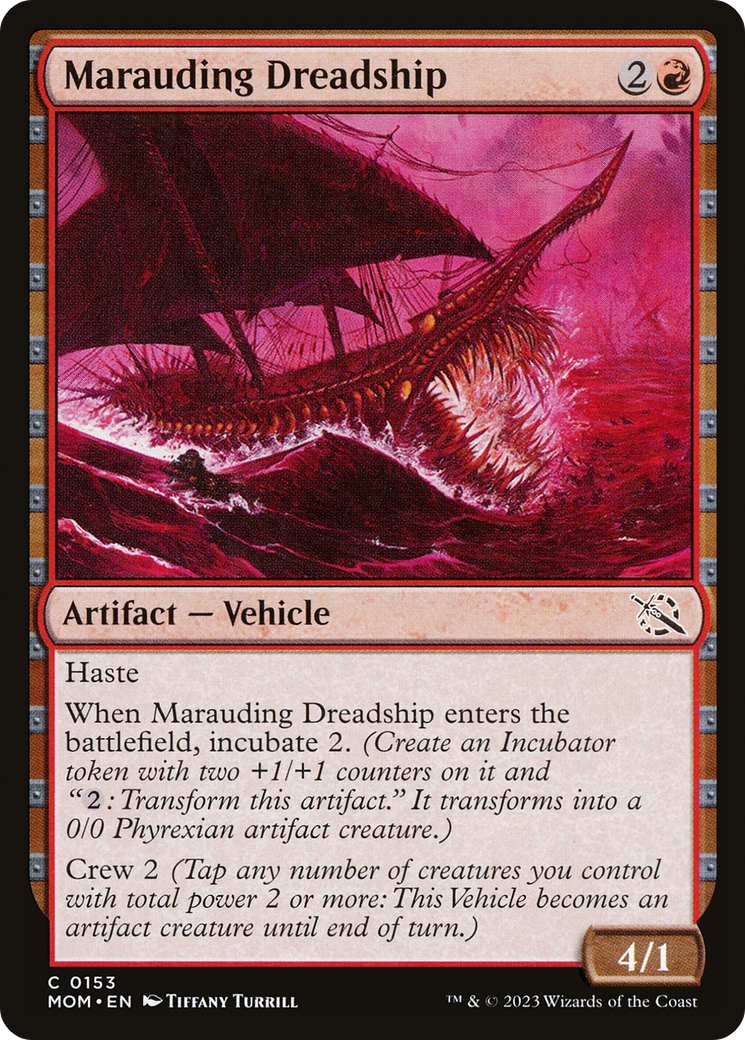 Marauding Dreadship (153) Foil - March of the Machine
