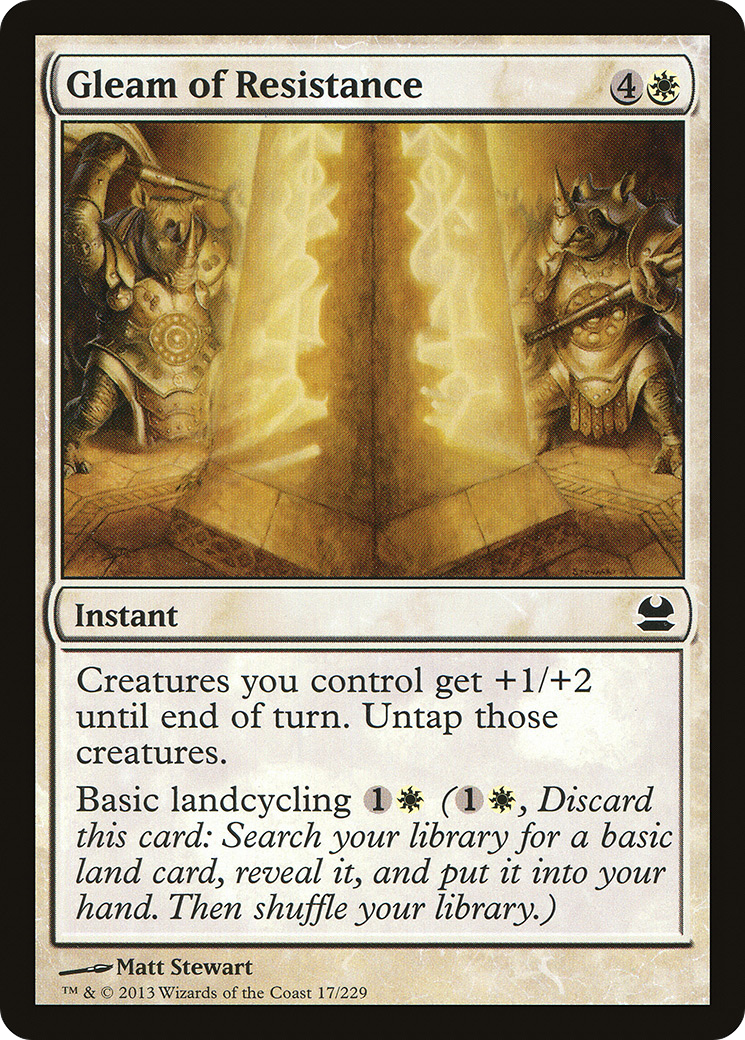 Gleam of Resistance (017) Foil - Modern Masters