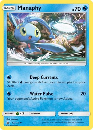 Manaphy (42) Reverse Holofoil - Ultra Prism
