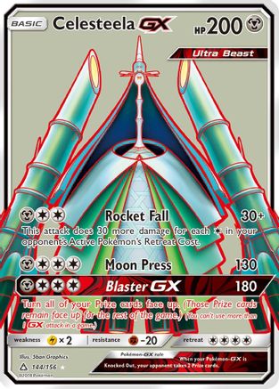 Celesteela GX (Full Art) (144) Holofoil - Ultra Prism