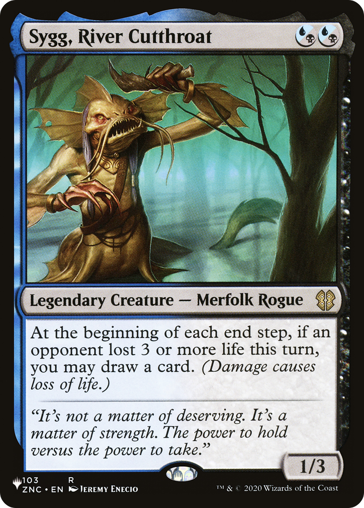 Sygg, River Cutthroat (ZNC-103) - The List