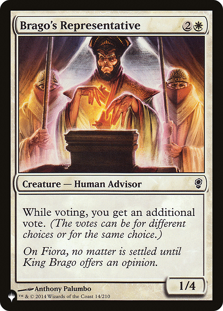 Brago's Representative (CNS-14) - The List
