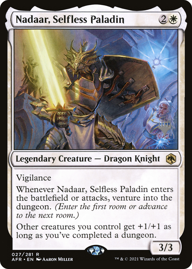 Nadaar, Selfless Paladin (027) Foil - Adventures in the Forgotten Realms Promos