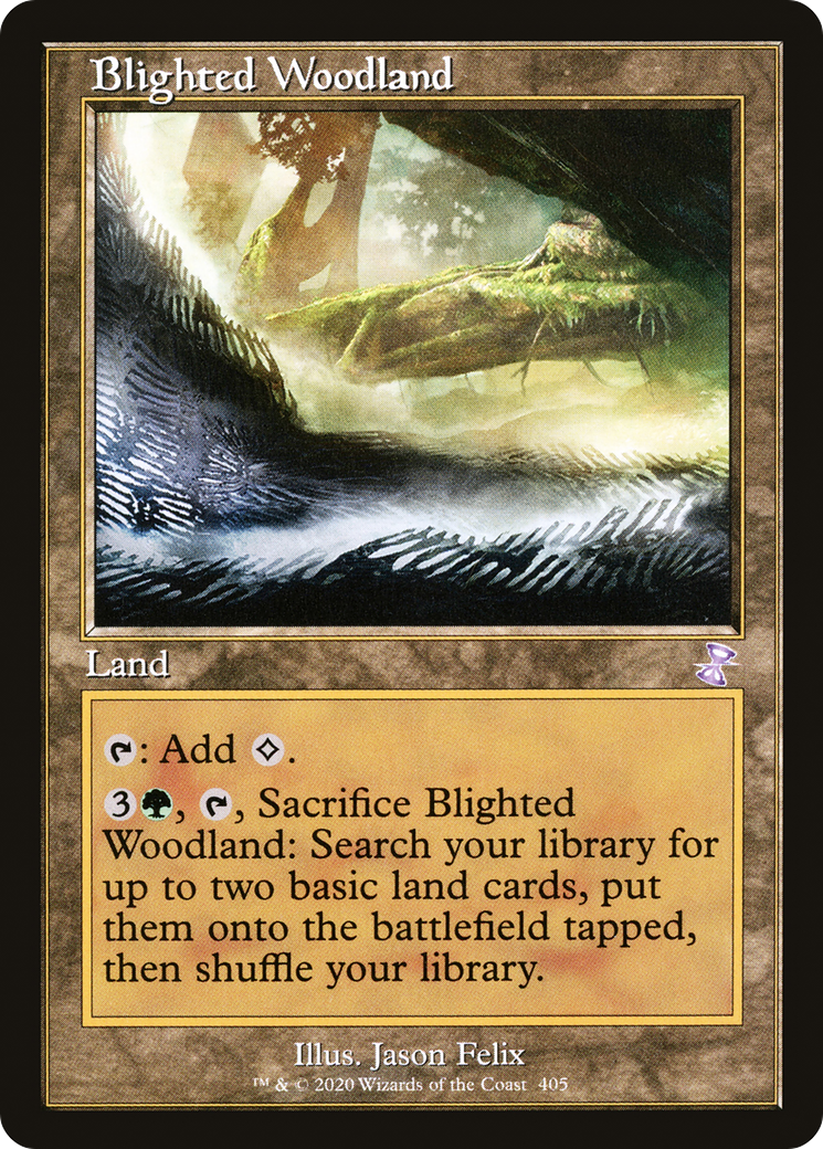 Blighted Woodland (Retro) (405) Foil - Time Spiral Remastered