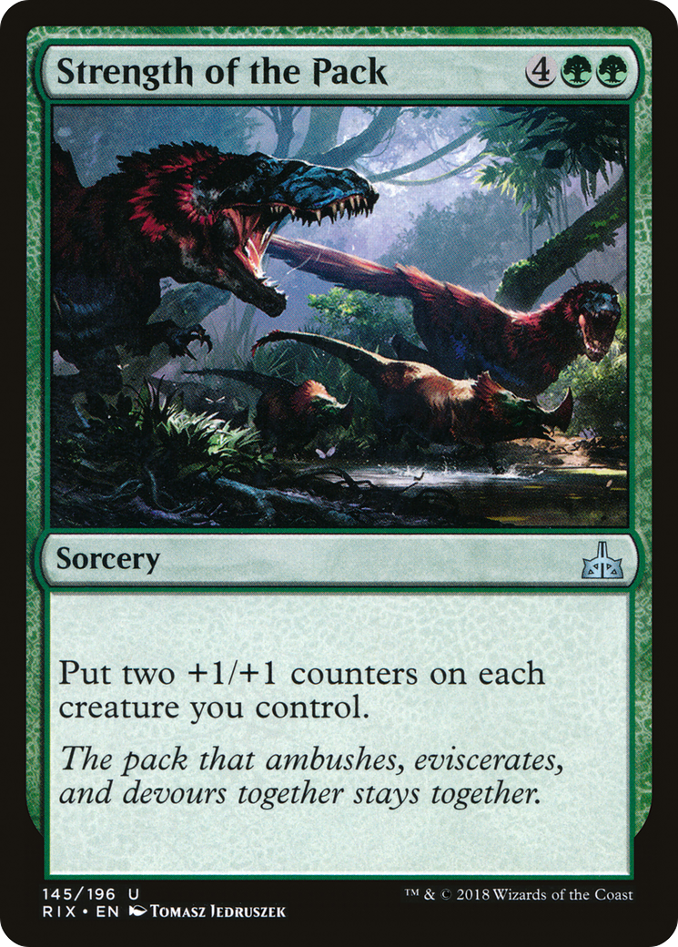 Strength of the Pack (145) Foil - Rivals of Ixalan