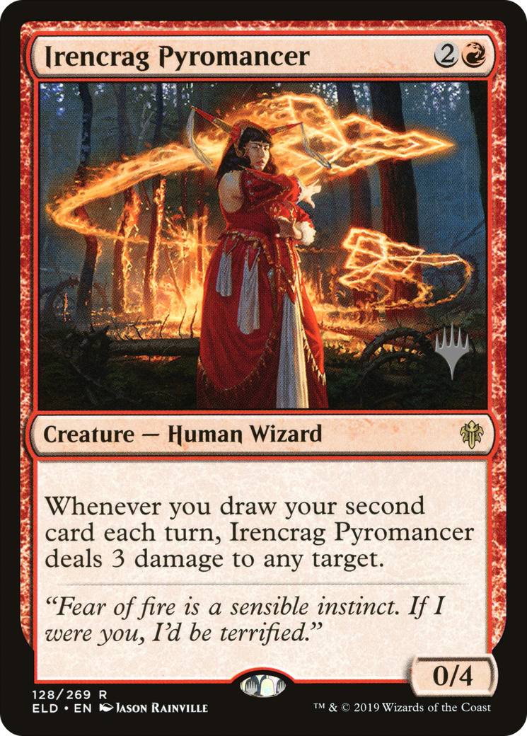 Irencrag Pyromancer (128) Foil - Throne of Eldraine Promos