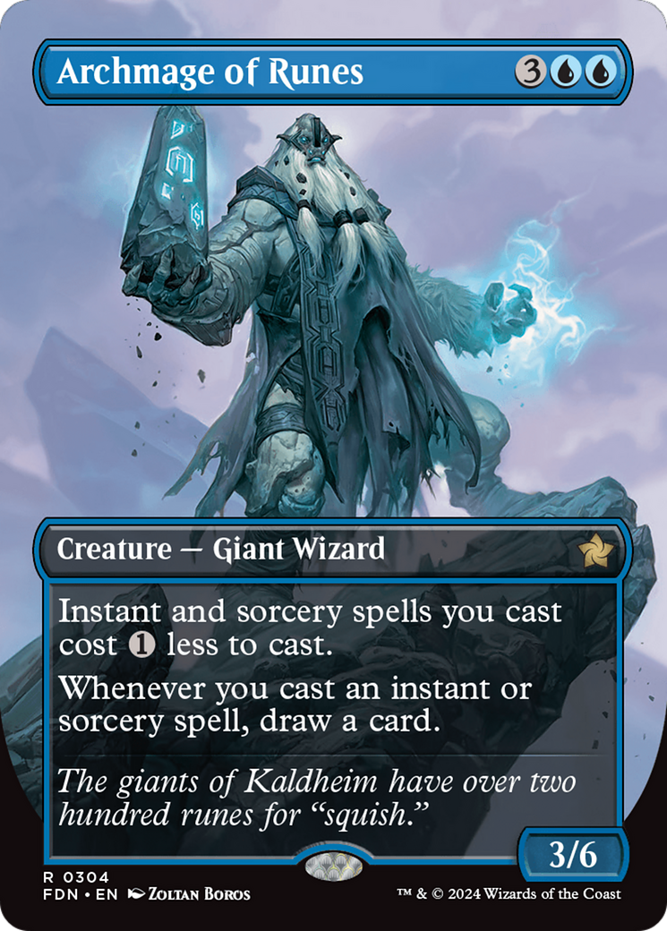 Archmage of Runes (Borderless) (304) - Foundations