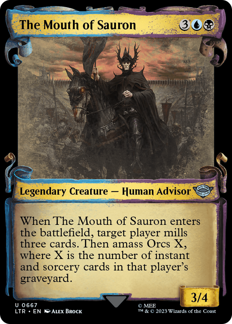 The Mouth of Sauron (Showcase Scrolls) (Showcase) (667) Foil - The Lord of the Rings: Tales of Middle-earth