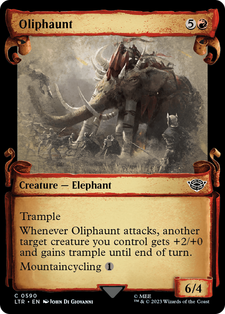 Oliphaunt (Showcase Scrolls) (Showcase) (590) - The Lord of the Rings: Tales of Middle-earth
