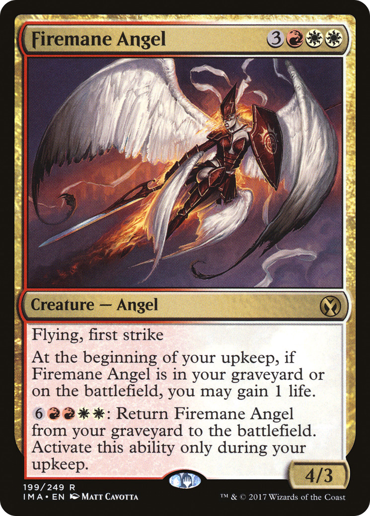 Firemane Angel (199) Foil - Iconic Masters