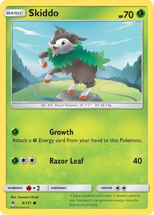 Skiddo (9) Reverse Holofoil - Forbidden Light