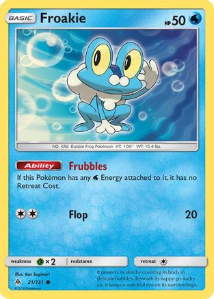 Froakie (21) Reverse Holofoil - Forbidden Light