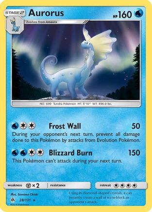 Aurorus (28) Reverse Holofoil - Forbidden Light