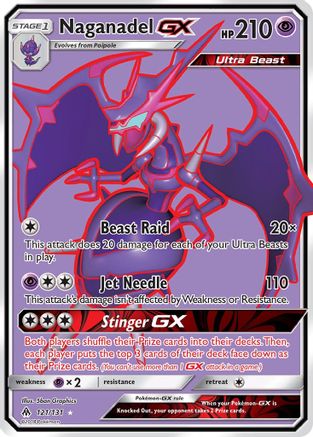 Naganadel GX (Full Art) (121) Holofoil - SM Forbidden Light