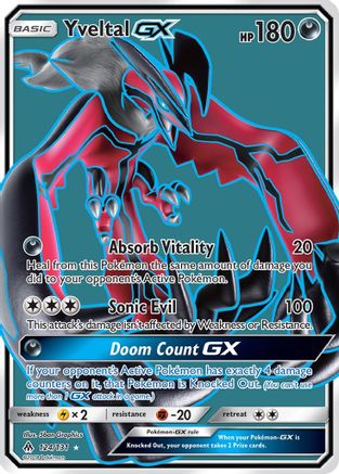 Yveltal GX (Full Art) (124) Holofoil - SM Forbidden Light