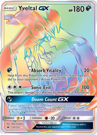 Yveltal GX (Secret) (137) Holofoil - SM Forbidden Light