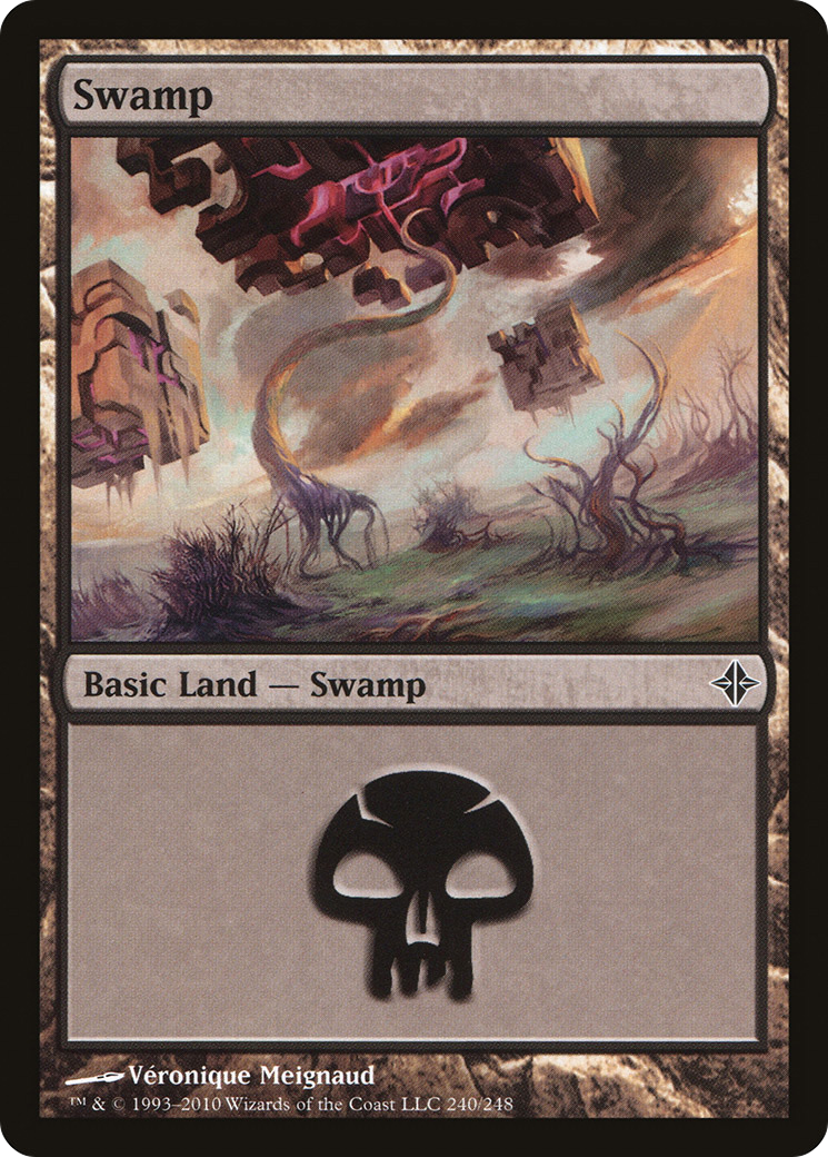 Swamp (240) Foil - Rise of the Eldrazi