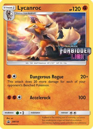 Lycanroc - SM118 (Prerelease) (SM118) Holofoil - SM Promos