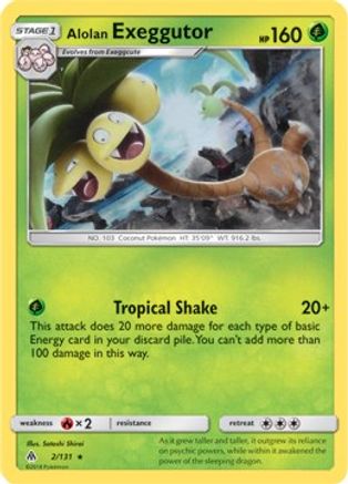 Alolan Exeggutor - 2/131 (SM Forbidden Light) (2) Holofoil - Deck Exclusives