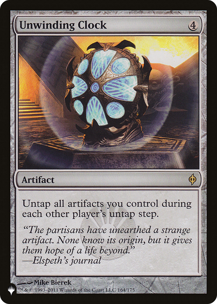 Unwinding Clock (164/175) - The List