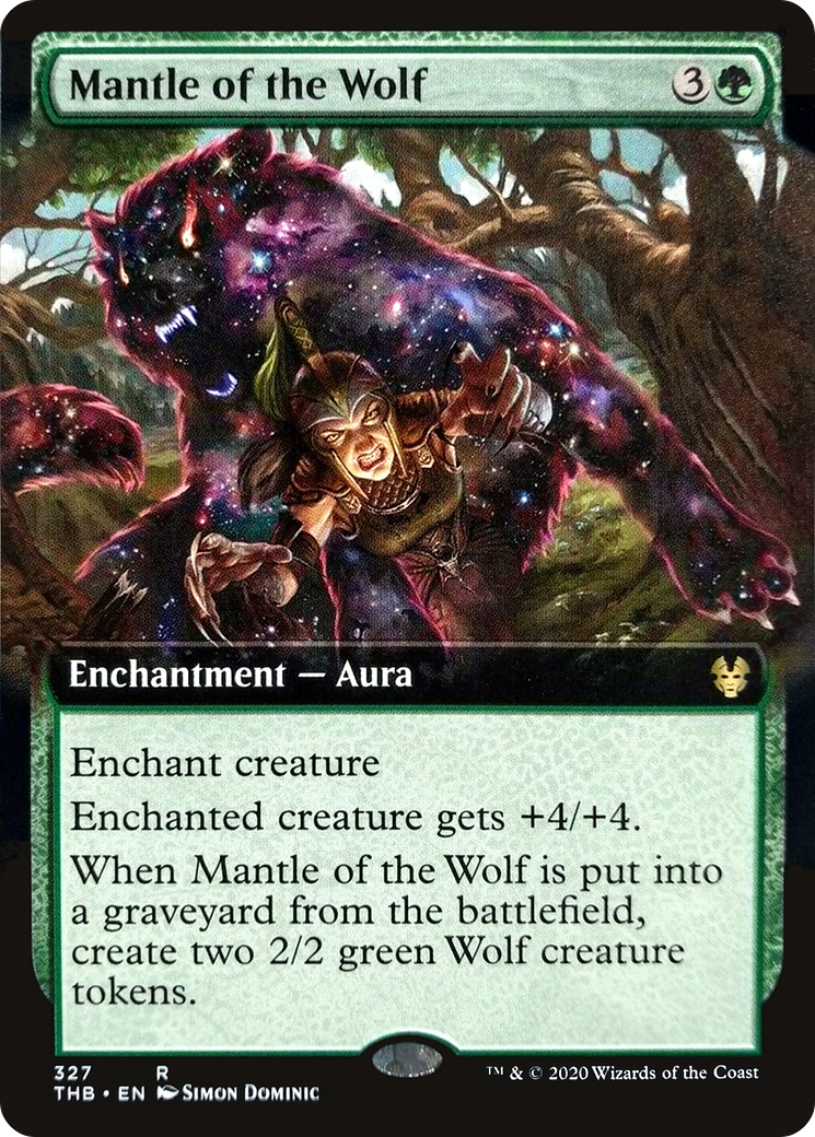 Mantle of the Wolf (Extended Art) (327) Foil - Theros Beyond Death