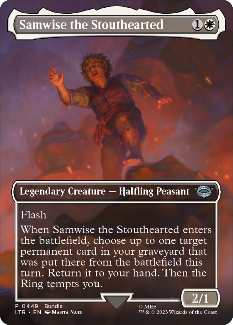 Samwise the Stouthearted (Borderless) (LTR Bundle) (449) Foil - Unique and Miscellaneous Promos